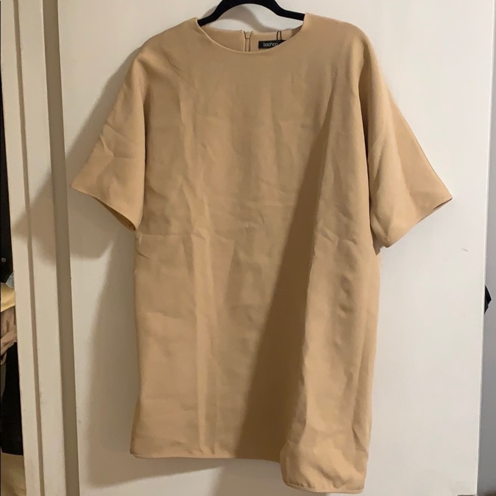 Beige Shift Dress